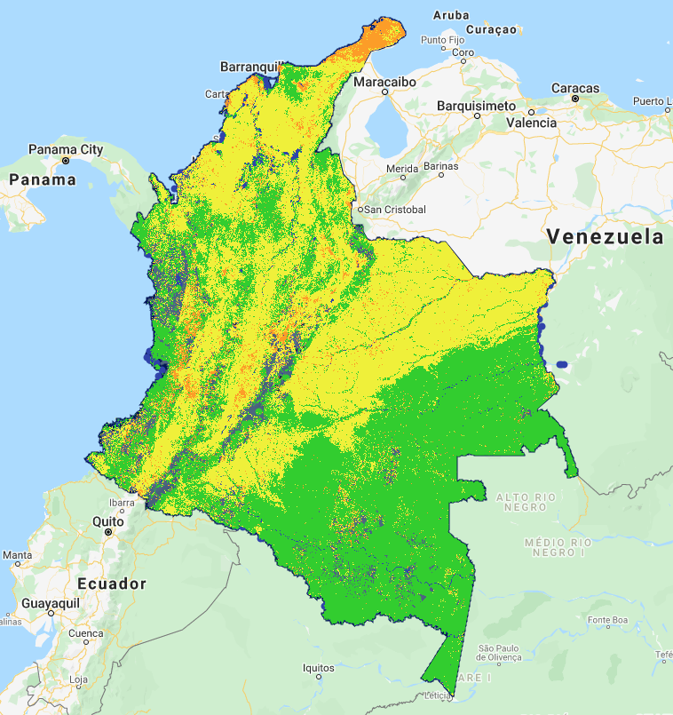 Image of classification without 50% cloud cover threshold